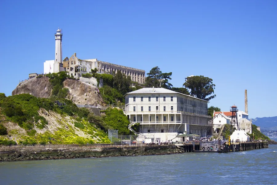 alcatraz, san francisco, san, francisco, island, landmark, america, prison, sea, famous, usa, rock, penitentiary, ocean, water, lighthouse, coast, california, building, historic, jail, museum, nature, blue prison