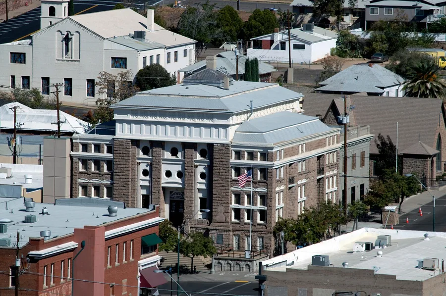 courthouse, building, landmark, old, architecture, historic, arizona