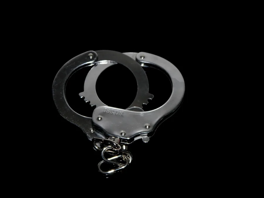 handcuff, black silver, caught, metal, stole, chain, handcuff, handcuff, handcuff, handcuff, handcuff