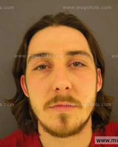 Booking photo of Dustin Roger Begley, Anderson County, Feb 16, 2014