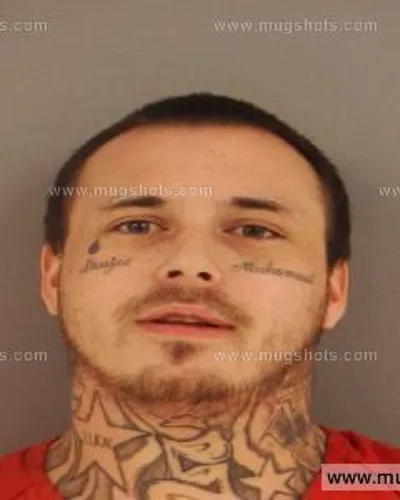 Booking photo of Dustin Lambert Barnes, Anderson County, Feb 22, 2015