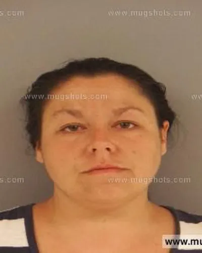 Booking photo of Sarah Kring, Anderson County, May 16, 2014