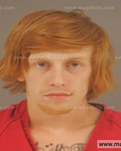 Booking photo of Dustin Keith Risden, Anderson County, Sep 1, 2015