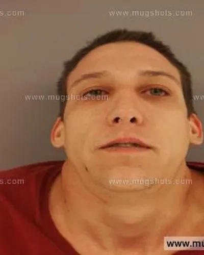 Booking photo of Aaron Eugene Seiber, Anderson County, Jul 7, 2014