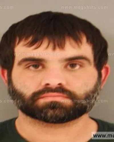 Booking photo of Derek Richard Cox, Anderson County, Jan 17, 2015