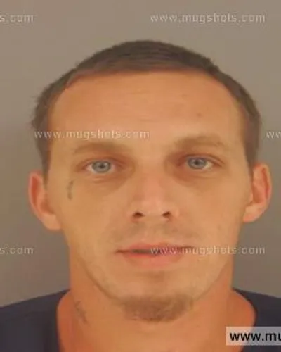 Booking photo of Brandon Benkowich, Anderson County, Aug 25, 2015