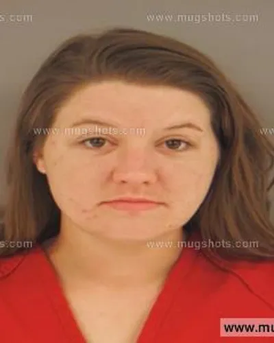 Booking photo of Emily Luallen, Anderson County, Nov 17, 2015