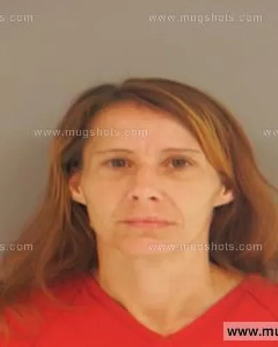 Booking photo of Christine Dawn Carden, Anderson County, Aug 1, 2015
