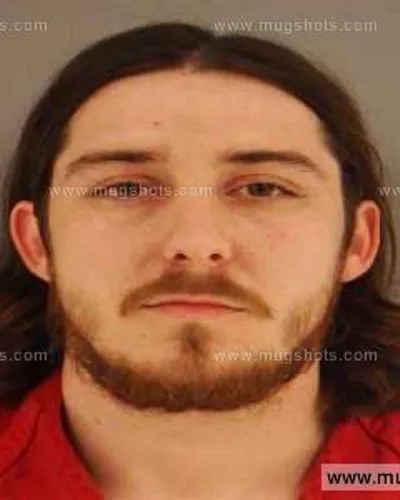 Booking photo of Dustin Roger Begley, Anderson County, Mar 21, 2014