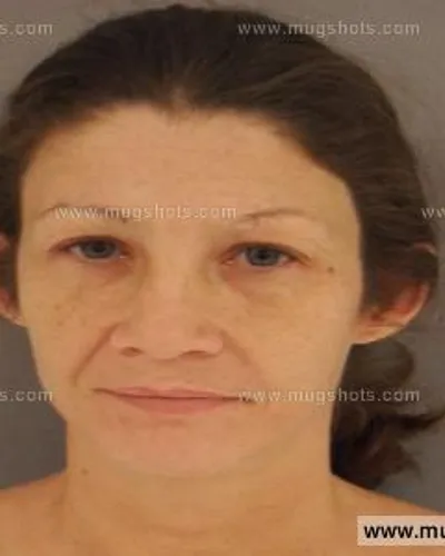 Booking photo of Angela Sueann Slover, Anderson County, Jan 21, 2015