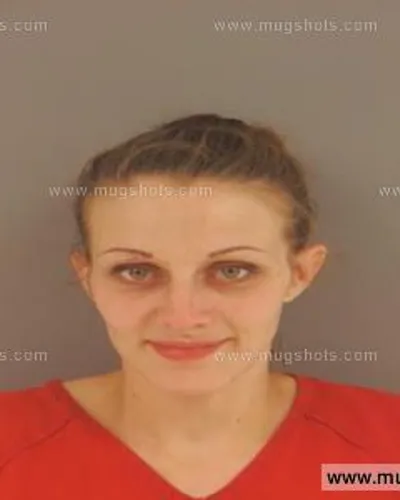 Booking photo of Amanda Hatfield, Anderson County, Aug 13, 2015