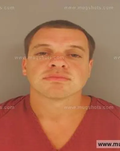 Booking photo of Aaron Ray Edwards, Anderson County, Aug 7, 2015