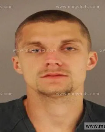 Booking photo of Cody Matthew Patterson, Anderson County, Aug 10, 2014