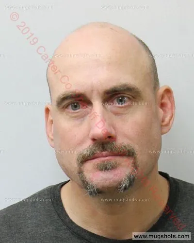 Booking photo of Clay Evan Hardin, Carter County, Mar 7, 2019