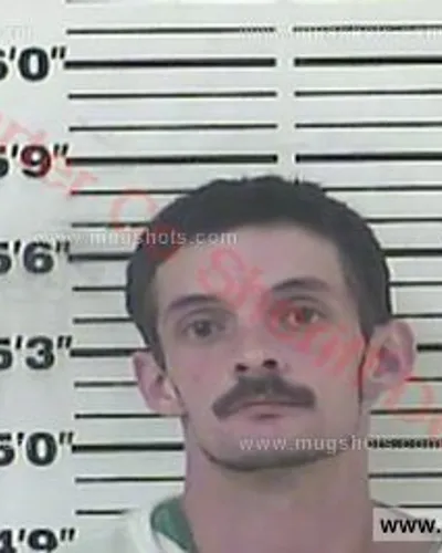 Booking photo of Dustin Albert Nickles, Carter County, May 13, 2017