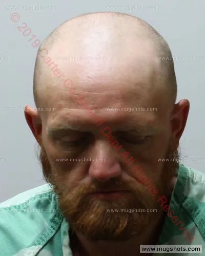 Booking photo of Brandon Lee Moore, Carter County, Sep 28, 2019