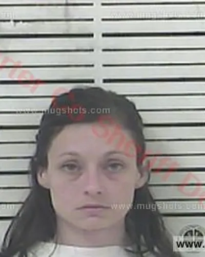 Booking photo of Ashley Strahan Leonard, Carter County, Jan 6, 2018