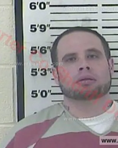 Booking photo of Dustin Peterson, Carter County, Feb 1, 2018