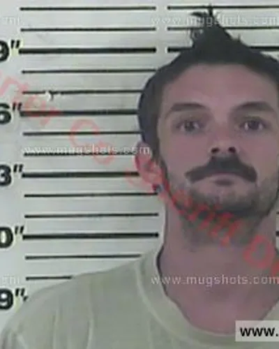 Booking photo of Dustin Albert Nickles, Carter County, Oct 8, 2017