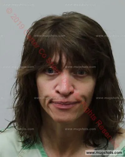 Booking photo of Angela Laws, Carter County, May 28, 2019