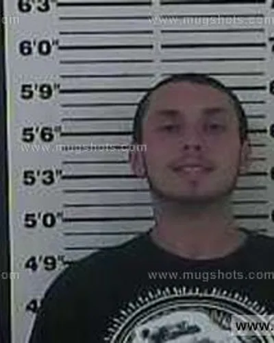 Booking photo of Blake Adams, Carter County, May 4, 2013