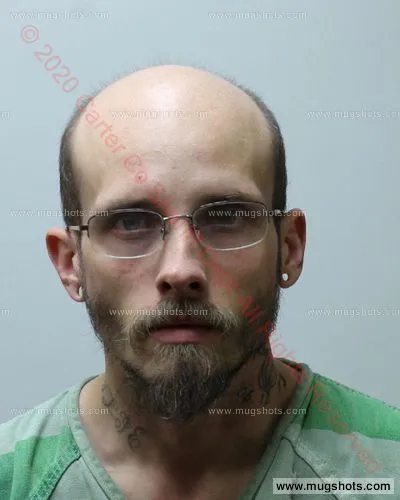 Booking photo of Jordon Oliver, Carter County, Feb 28, 2020