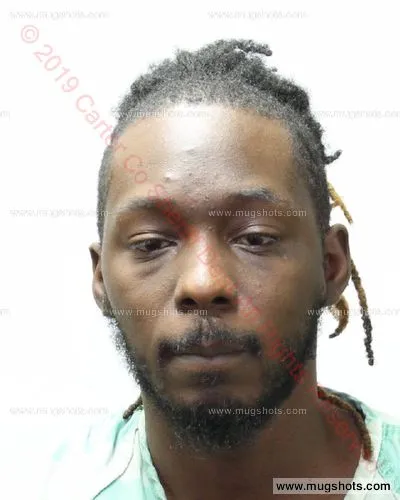 Booking photo of Sherard Lionel Mizell, Carter County, Dec 21, 2019