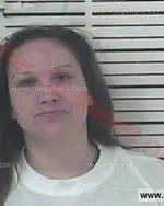 Booking photo of Amber Brooke Burleson, Carter County, Oct 21, 2017