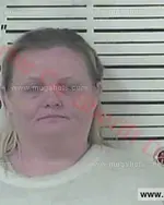 Booking photo of Billie Jo Bowers, Carter County, Oct 16, 2016