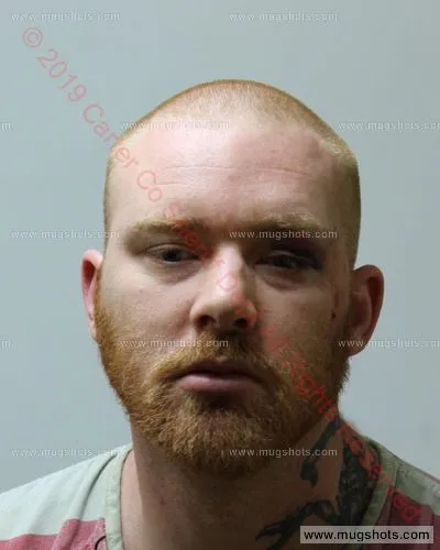 Booking photo of Derek Ward, Carter County, Apr 18, 2019