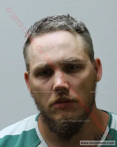 Booking photo of Jared Cameron Shepardson, Carter County, Sep 28, 2019