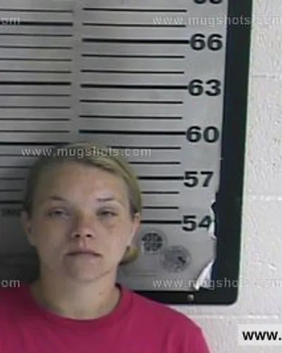 Booking photo of April Watts, Dyer County, Oct 5, 2016