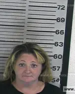 Booking photo of Angela Rae Hutching, Dyer County, Oct 3, 2016