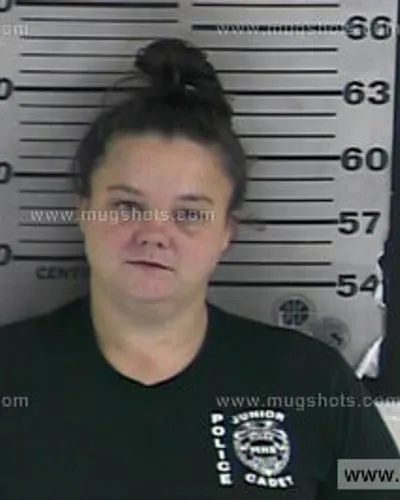 Booking photo of Crystal Halstead, Dyer County, Oct 27, 2016