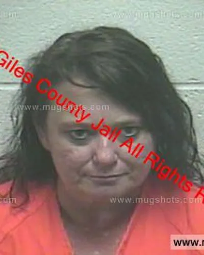 Booking photo of Karen Robbins, Giles County, May 22, 2020