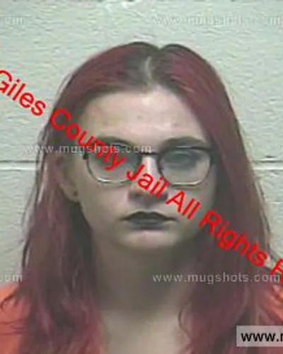 Booking photo of Alexandra Catherine Moos, Giles County, Dec 26, 2019