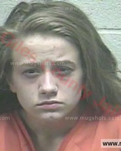 Booking photo of Kristen Brooks, Giles County, Jan 26, 2017
