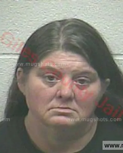Booking photo of Catherine Tucker, Giles County, Feb 21, 2018