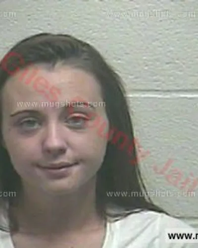 Booking photo of Sarah Inman, Giles County, Dec 13, 2017