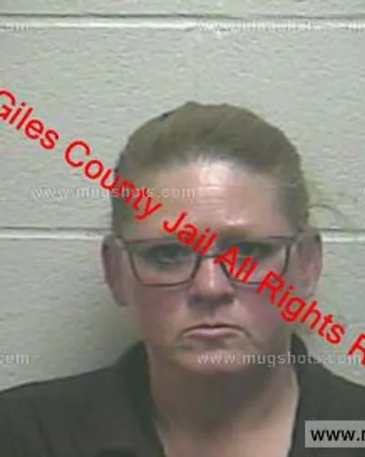 Booking photo of Helen Luther, Giles County, Jan 23, 2020