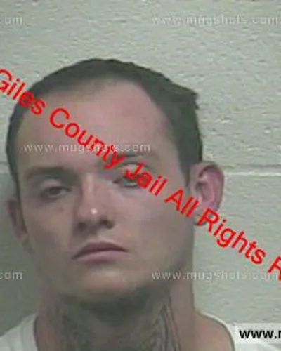 Booking photo of Michael Wayne Alexander Polly, Giles County, Dec 25, 2018