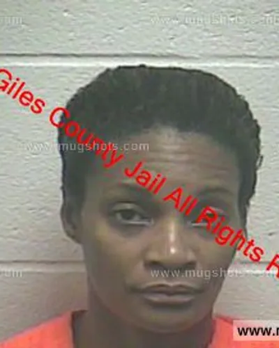 Booking photo of Shicnika Oliver, Giles County, Feb 27, 2020