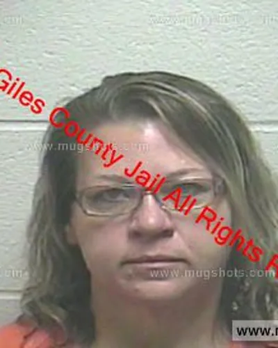Booking photo of Becky Pegan, Giles County, Jan 11, 2020