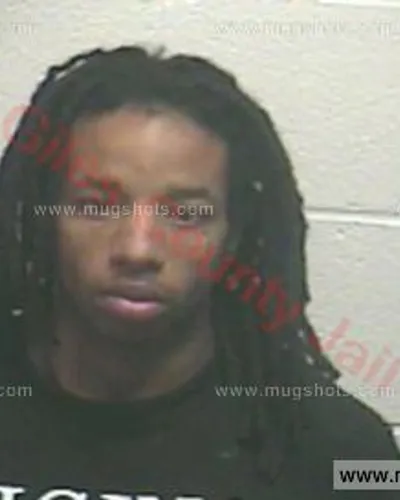 Booking photo of Tramell Sparkman, Giles County, Mar 25, 2016