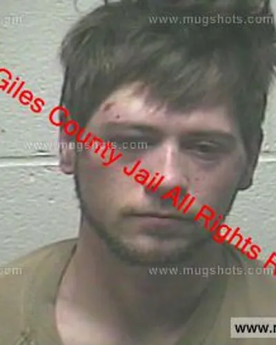 Booking photo of Quinton Victor Lane, Giles County, Jan 30, 2020