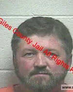 Booking photo of RICHARD TODD DAVIS, Giles County, Mar 9, 2019