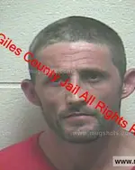 Booking photo of Justin Dean Burchell, Giles County, Sep 27, 2019