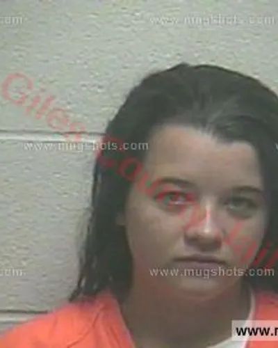 Booking photo of Amber Campbell, Giles County, Oct 15, 2016