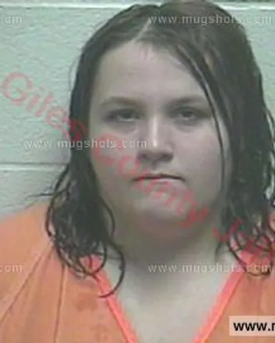 Booking photo of Kristen Mcfann, Giles County, Dec 28, 2016