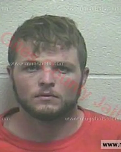 Booking photo of Creagan Lee Lewter, Giles County, May 28, 2017